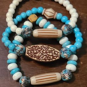 Handmade 3 piece bracelet set